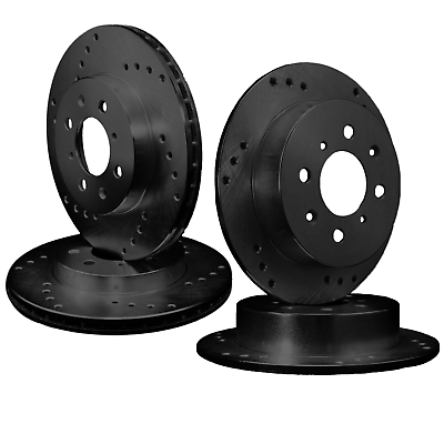 #ad FRONT amp; REAR SET DRILLED ONLY PERFORMANCE BRAKE ROTORS ATL027427 $240.66