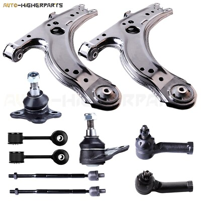 #ad For 2001 2010 Volkswagen Beetle 10 Pcs Steering Tie Rod Ends Ball Joints Bars $77.07