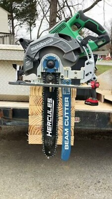 #ad Cuts Up To 12#x27;#x27; Beam Cutter Circular Saw Blade Chain Attachment Metal Hand Tool $129.95