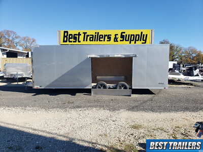 #ad 2024 ATC RoM300 silver trailer enclosed carhauler 8 x 24 w premium escape door $23495.00