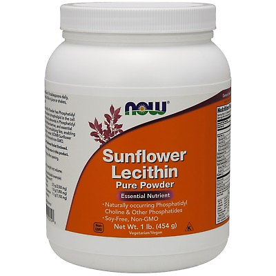#ad NOW Foods Sunflower Lecithin Pure Powder 1 lb. $17.39