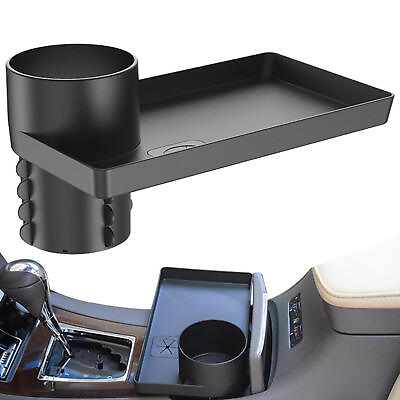 #ad 1pc Car Cup Holder TrayAuto Storage Tray TableCar Interior Organizer Road Trip $13.31