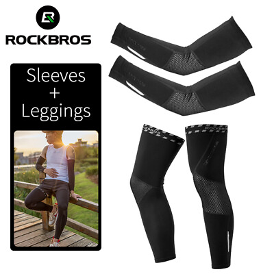 #ad ROCKBROS Winter Thermal Warm Arm Warmersamp; Leg Covers Windproof for Riding Sports $13.99
