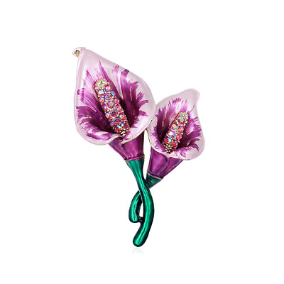 #ad New Korean Alloy Rhinestone Brooch Retro Personality Flower Wild Q8I56360 AU $9.97