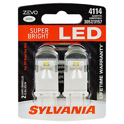 #ad SYLVANIA 4114 ZEVO LED White Bulb Bright LED Bulb Contains 2 Bulbs $19.75
