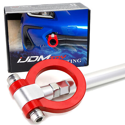 #ad JDM Red Track Racing Tow Hook Ring For 22 Subaru BRZ Toyota GR86 Front Bumper $25.19