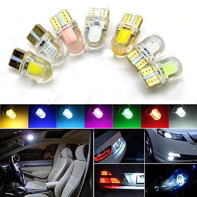 #ad 10x Bright 12V T10 192 COB 8SMD LED Liscense Plate Light Bulbs Car Signal lights $12.99