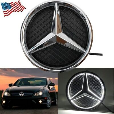 #ad Illuminated Front Grille LED Light Star Logo Emblem Car Badge for Mercedes Benz $25.99