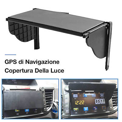 #ad Black Car GPS Navigation Hood Visor Radio Sun Shade Cover Anti Glare Accessories $10.76
