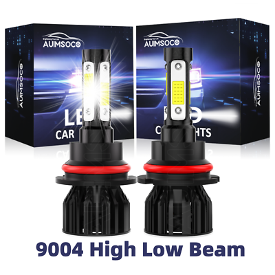 #ad 4 Sides 2x 9004 COB LED Headlight Kit For Ford Ranger Cab Pickup 2Door 1990 1992 $25.99