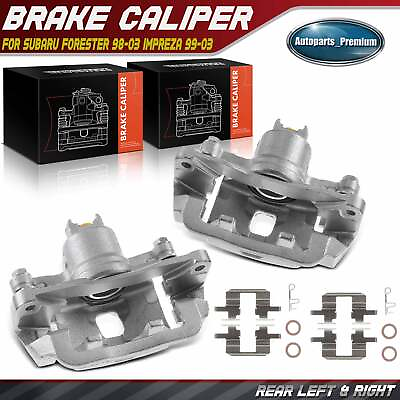 #ad 2x Brake Caliper w Bracket for Subaru Forester 98 03 Impreza Rear Left amp; Right $82.48
