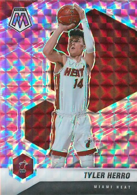 #ad Tyler Herro 2020 21 Panini Mosaic #5 Mosaic Camo Pink Basketball $1.99