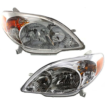 #ad Headlights Headlamps Left amp; Right Pair Set NEW for 03 08 Toyota Matrix $134.69