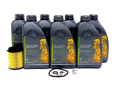 #ad Mercedes Oil Change Kit For C300 C350e E300 GLC300 SLC300 SLK300 7 Liters $169.97