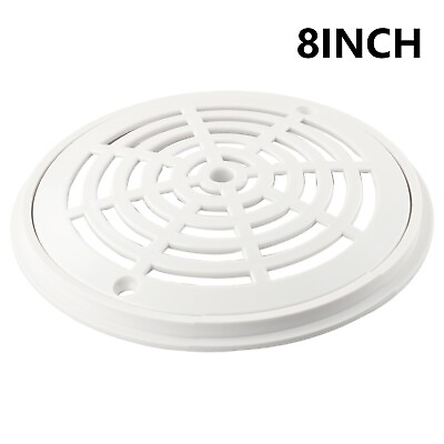 #ad None Drain Cover None White With Screws 1 Set 203 Mm Cover Replacement $19.54