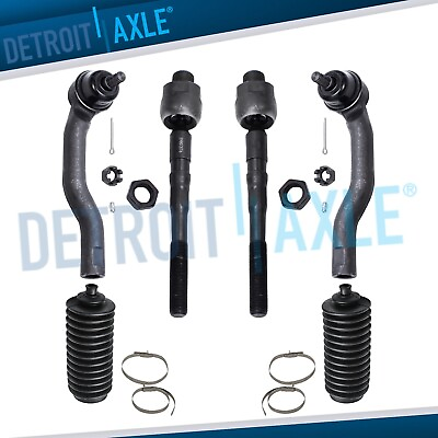 #ad 6pc Front Inner amp; Outer Tie Rod Boot Kit for 2007 2014 Ford Edge Lincoln MKX $46.06