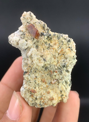 #ad 56.7 Gram Very Lovely Rare Monazite Well Terminated Crystal On Matrix From Zagi $175.00