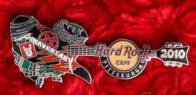 #ad Hard Rock Cafe Pin Pittsburgh Pinaversary METALLICA heavy metal pentagram guitar $21.99