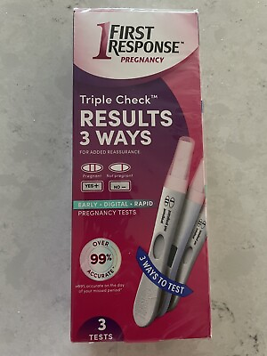 FIRST RESPONSE Early Result Pregnancy Test 3 Count Exp. 07 24 $12.00