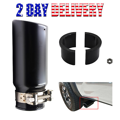 #ad New Exhaust Tip Black Fit For 2005 2023 Toyota Tacoma PT932 35180 02 $29.99