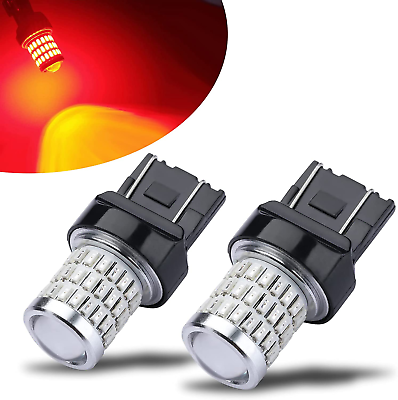 #ad iBrightstar 7443 LED Bulbs Brilliant Red for Brake amp; Turn Signals $19.49