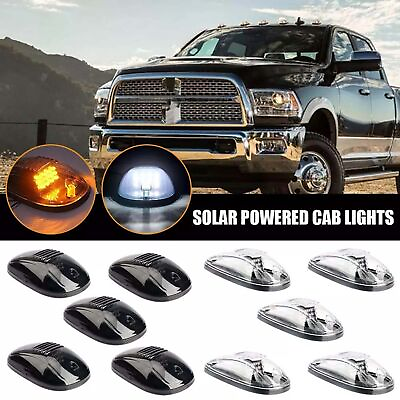 #ad 5PCS Solar Powered Cab Lights For Truck SUV Wireless Roof Top Cab Lights Lamp $28.99