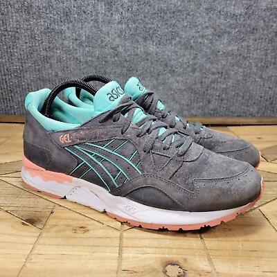 #ad ASICS Gel Lyte V Womens 10 Running Trainers H6R9L Teal Gray Coral Sneakers Shoes $59.87