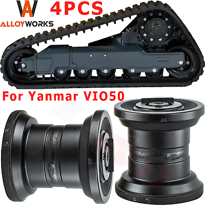 #ad 4PCS Track Roller Bottom Roller Fits Yanmar VIO50 Excavator Undercarriage $529.00