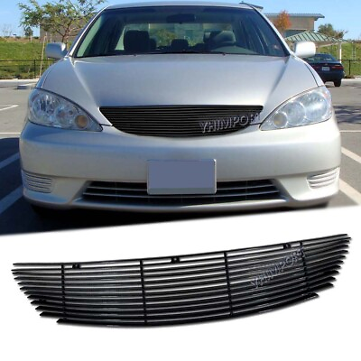#ad Fits 2002 2006 Toyota Camry Black Main Upper Billet Grille Grill Insert 03 04 05 $58.97