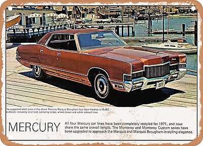 #ad METAL SIGN 1971 Mercury Marquis Brougham Hardtop Vintage Ad $18.66