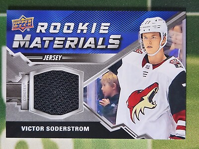 #ad Victor Soderstrom 2020 21 Upper Deck Series 2 ROOKIE MATERIALS JERSEY #RM VS $2.49