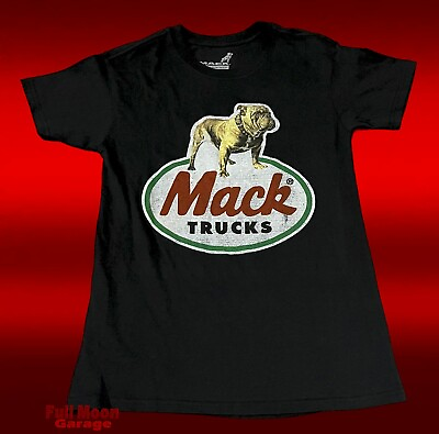 #ad New Mack Trucks Bulldog Classic Logo Mens Vintage T Shirt $22.95