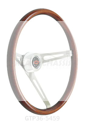 #ad Fits Steering Wheel GT Retro Wood Dark Finish 36 5459 $298.98