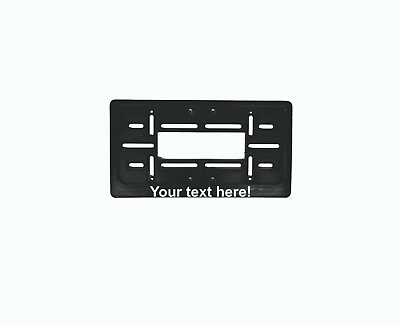 #ad 2x License Number Plate Frame Holder Surround Custom Text Your Text Ad Logo $23.00