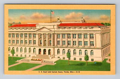 #ad Toledo OH Ohio US Court amp; Custom House Antique Vintage Souvenir Postcard $7.99