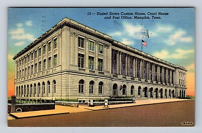 #ad Memphis TN Tennessee US Court House amp; Post Office Vintage c1944 Postcard $7.99