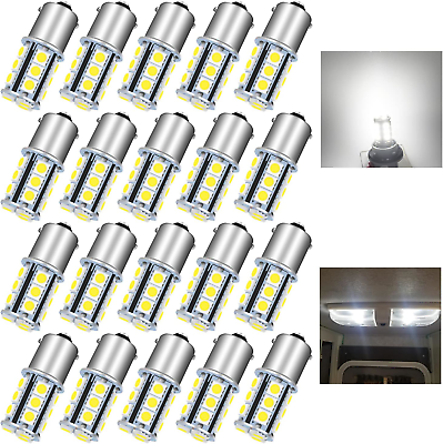 #ad 1156 LED Bulb White Super Bright BA15S 1003 1073 7506 LED Bulbs 5050 18 SMD R... $42.95