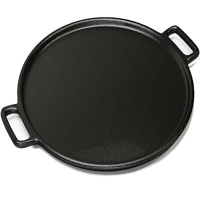 #ad 14quot; Cast Iron Pizza Pan Skillet Kitchen Cookware $20.94
