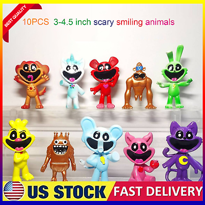 #ad 10PX Poppy Smiling Critters PVC Catnap Cartoon Animals Toy for Kid Gift In Stock $26.60