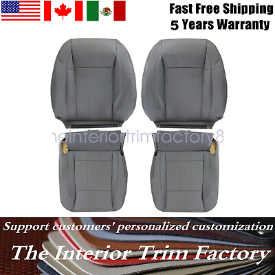 #ad For 2006 2009 Dodge Ram 1500 2500 Driver Passenger Bottom Top Seat Cover Gray $32.19