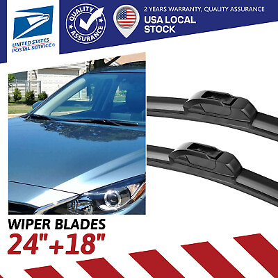 #ad 2PCS BEAM Windshield Wiper Blades Size 24quot; amp; 18quot; Front Left amp; Right All Season $13.15