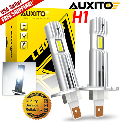 #ad AUXITO Super White H1 LED Headlight Bulb Conversion Kit High Low Beam Lamp 6500K $23.99