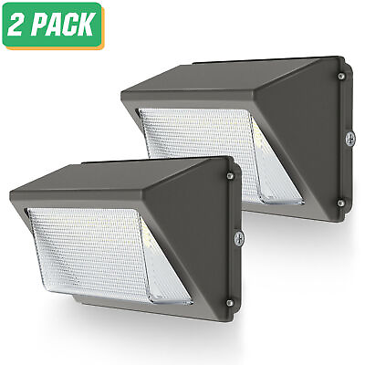 #ad 2X 80W LED Wall Pack Light Dusk to Dawn Outdoor Security Lighting Fixture 9600LM $154.19