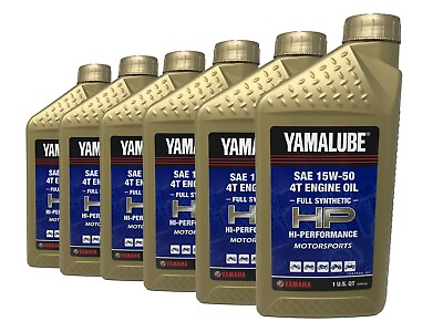 #ad Yamaha Genuine OEM Yamalube Full Synthetic 15W 50 Oil LUB 15W50 FS 12 6 Pack $88.99