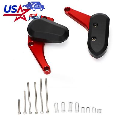 #ad Engine Stator Cover Frame Sliders Protector Metal For Suzuki Gsxr1000 09 16 Red $41.69