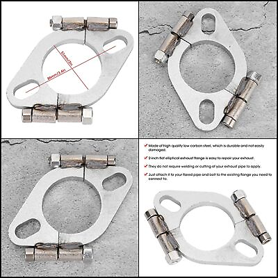 #ad Flange Universal Flat Oval Split Repair 2inch Connection Kit Low Carbon Inch $26.12
