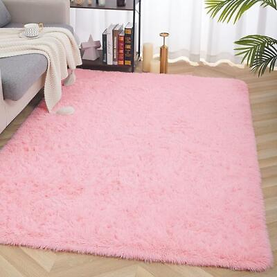 #ad Modern Fluffy Area Shaggy Rugs For Bedroom Living Room Ultra Soft Shag Fur $25.49