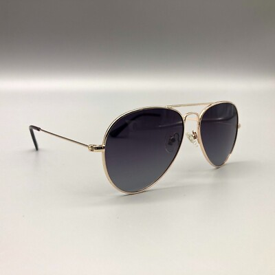 #ad SOJOS SJ1054 C11 Gold Grey Aviator Sunglasses 59 17 140 $11.24