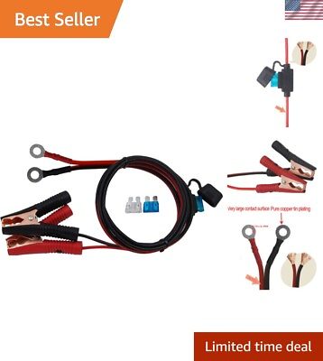 #ad Reliable 10.5ft Battery Clip On Extension Cord for Inverters Safety Guaranteed $21.99