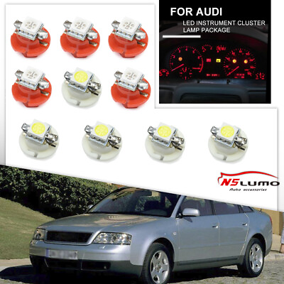 #ad 10x B8.4D Car RGB LED Dashboard Dash Gauge Instrument Bulb For Audi C4 80 A4 6 8 $19.99